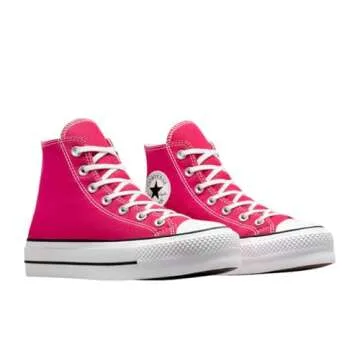 Converse Women's Chuck Taylor All Star Lift Platform Sneakers, Cerise Pink/White/Black, 7 Medium US