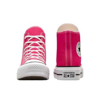 Converse Women's Chuck Taylor All Star Lift Platform Sneakers, Cerise Pink/White/Black, 7 Medium US