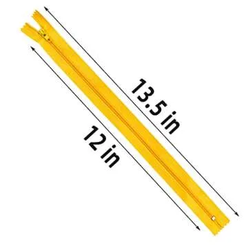 20 Pcs Nylon Coil Zippers Sewing Zippers for Tailor Sewing in 20 Assorted Colors Colorful Crafts Bulk Zipper Supplies Mixed Color Invisible Zippers for Bags Garment Craft DIY Accessories (12 Inches)