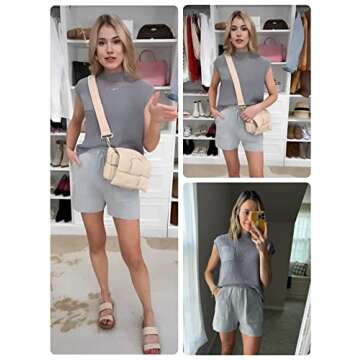 Qiaomai Women's Stylish 2 Piece Lounge Sets for Comfort