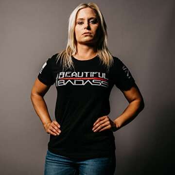 Grunt Style Beautiful Badass - Women's T-Shirt (Black, Large)