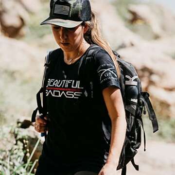 Grunt Style Beautiful Badass - Women's T-Shirt (Black, Large)