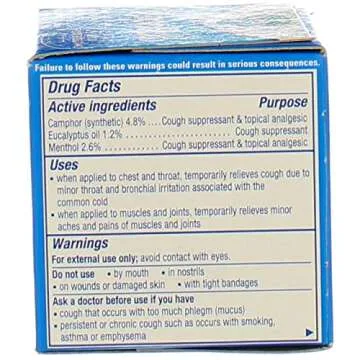 Vicks Cough Vaporub Ointment, 1.76 Oz (Pack of 2)