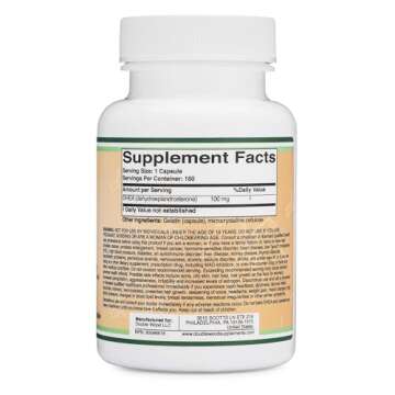 DHEA 100mg | 180 Capsules | Max Strength 6 Month Supply | Third Party Tested | Hormone Balance & Healthy Aging by Double Wood