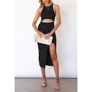 Pink Queen Women's Sleeveless Midi Dress for Stylish Women