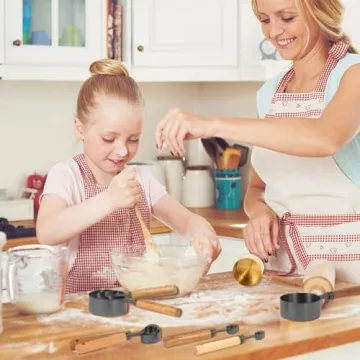 Elegant 8 Piece Measuring Cups and Spoons Set for Kitchen Enthusiasts