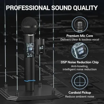 TONOR Wireless Microphone System with Receiver