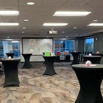 Tina's 32x43 Inch Highboy Spandex Cocktail Table Covers Black, Cocktail Table Spandex Covers, Fitted Stretch Cocktail Table Tablecloth for Round Tables