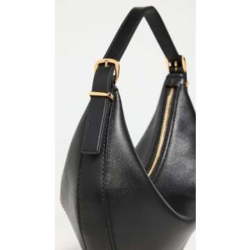 Madewell Women's Essentials Crescent Mini Crossbody, True Black, One Size