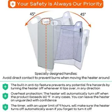 Portable Space Heater for Office and Home | Electric Foot Warmer