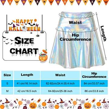 SATINIOR Metallic Top Sleeveless Crop Tank Top Pleated Skirt for Raves Alien Costume(Medium,Laser Silver Tube Top)