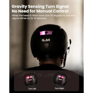 ILM Smart Bike Helmet Brake Warning LED Light Triple Certified