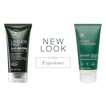 Tea Tree Lavender Mint Deep Conditioning Mineral Hair Mask, Hydrates + Strengthens, For Coarse + Dry...