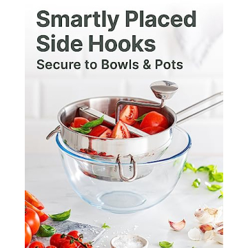 Ergonomic Food Mill with Stainless Steel Design