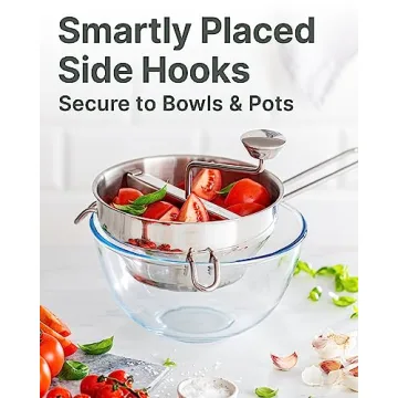 Ergonomic Food Mill with Stainless Steel Design