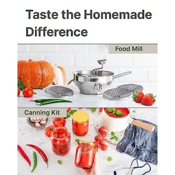 Ergonomic Food Mill with Stainless Steel Design