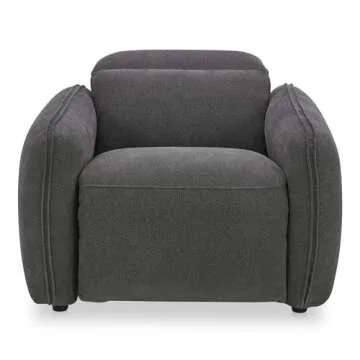 NADAAL STUDIOS Yarrow, Power Recliner Chair, Polyester Upholstery, High-Density Foam Cushions, Dusk Grey