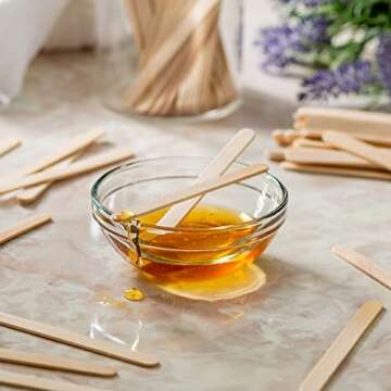 GUSTO [200 Count] 4.5 Inch Wooden Multi-Purpose Popsicle Sticks for Crafts, Ice, Ice Cream, Waxing, and Tongue Depressor Wood Sticks (Formerly Comfy Package)