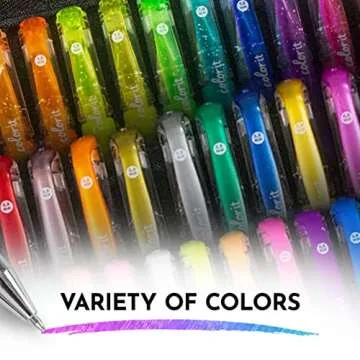 ColorIt Glitter Gel Pens - 96 Pack of Art Markers