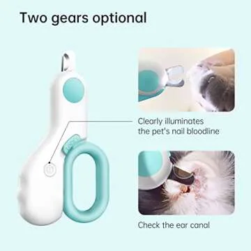 Petgravity Nail Clippers with LED Light for Pets