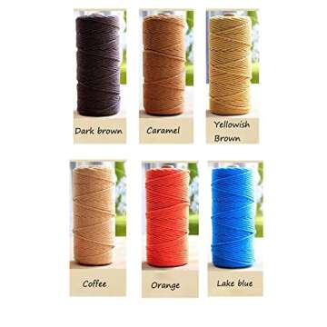 Natural Macrame Cotton Cord, 3mm 109 Yards for Crafts