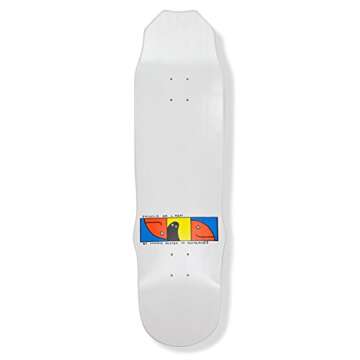 Hosoi Skateboards Gonz 93 Skateboard Deck, 9 x 33-Inch, White