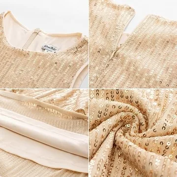 Danna Belle Girls Sequin Dress for Ages 7-8
