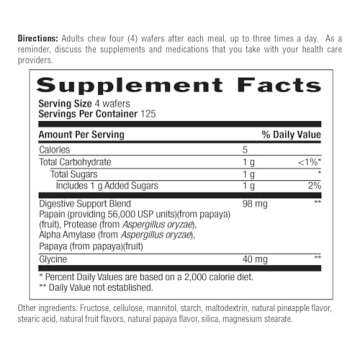 Chewable Papaya Enzymes for Digestive Support - Country Life