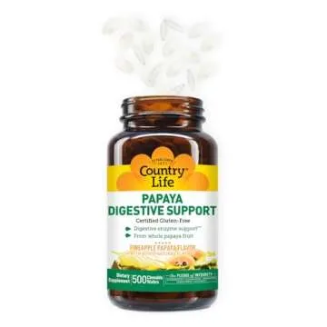 Chewable Papaya Enzymes for Digestive Support - Country Life