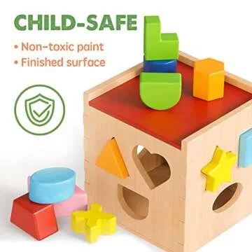 Tiny Land Montessori Toys for Toddlers - 4 Wooden Toys Set