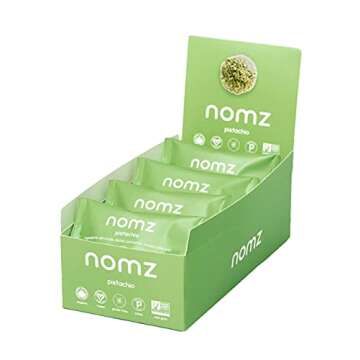nomz Pistachio Energy Bites, Delicious & Healthy, Vegan-Friendly, Paleo, Great Source of Nutrients, ...