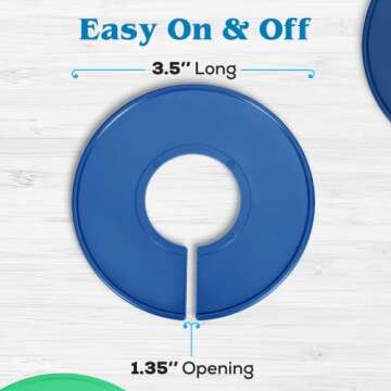 Set of 30 Color Closet Dividers for Hanging Clothes – Clothing Rack Dividers for Organization