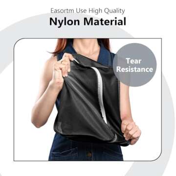 Easortm Packing Cubes 9 Set, Travel Organizer Bags for Luggage Packing Cubes for Carry on Suitcase, Travel Organizer for Toiletries Data Cable Clothes Shoes.(Black)