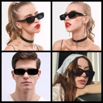 IKANOO Retro Rectangle Sunglasses for Fashion Forward Users
