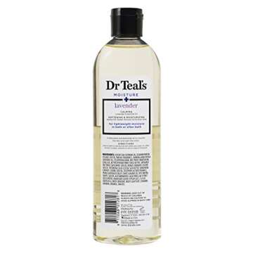 Dr Teal's Moisturizing Bath and Body Oil, Soothe & Sleep with Lavender Essential Oil, 8.8 fl oz