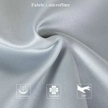 NTBAY Zippered Satin Pillow Cases for Hair and Skin, Luxury Queen Hidden Zipper Pillowcases Set of 2...