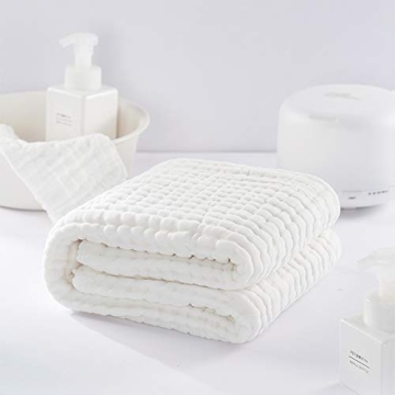 Yoofoss Muslin Hooded Baby Towel for Soft Bath Comfort