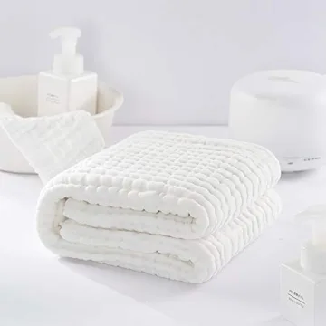 Yoofoss Muslin Hooded Baby Towel for Soft Bath Comfort