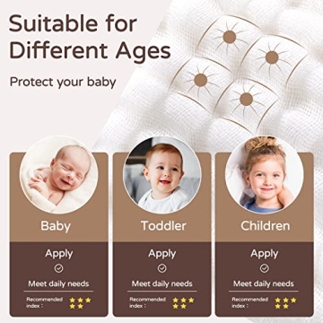 Yoofoss Muslin Hooded Baby Towel for Soft Bath Comfort