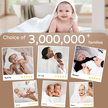 Yoofoss Muslin Hooded Baby Towel for Soft Bath Comfort
