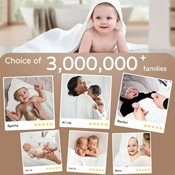 Yoofoss Muslin Hooded Baby Towel for Soft Bath Comfort