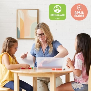 ECR4Kids Clear Storage Bins - 10-Piece Heavy Duty Set