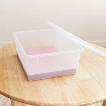 ECR4Kids Clear Storage Bins - 10-Piece Heavy Duty Set