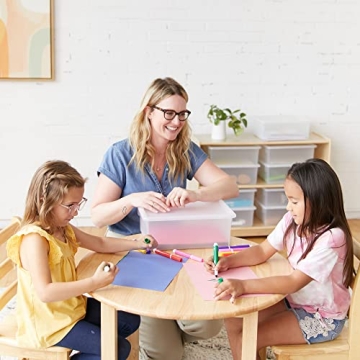 ECR4Kids Clear Storage Bins - 10-Piece Heavy Duty Set