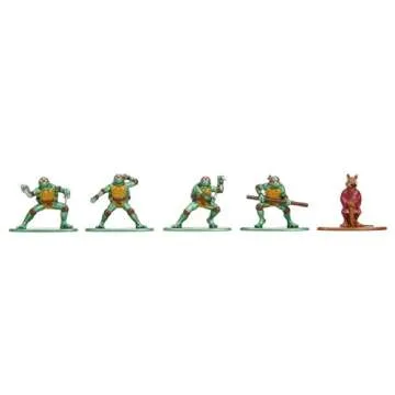 TMNT 1.65" 18-Pack Wave 2 Die-Cast Figures Nano Metalfigs, Toys for Kids and Adults