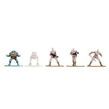 TMNT 1.65" 18-Pack Wave 2 Die-Cast Figures Nano Metalfigs, Toys for Kids and Adults