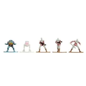 TMNT 1.65" 18-Pack Wave 2 Die-Cast Figures Nano Metalfigs, Toys for Kids and Adults
