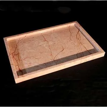 Natural Marble Vanity Tray for Luxe Home Decor