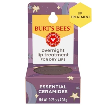 Burt's Bees Overnight Intensive Lip Treatment - 100% Natural, Moisturizing & Restorative