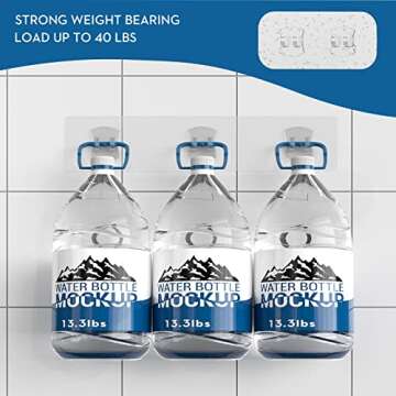 SIXDOVE Rustproof Shower Caddy with Towel Bar & Hooks